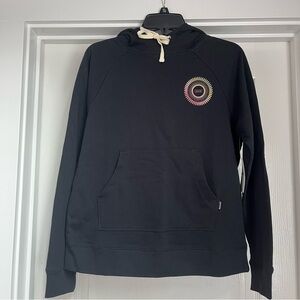 Hurley Black Hoodie with Embroidered Logo
